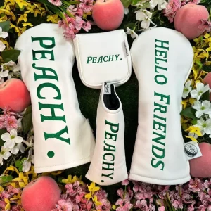 Premium Quality Waterproof PU Material Customized Golf Driver Headcover for Golf Club Elastic-Band Closure Made China (Fujian)