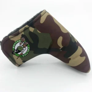 Premium Tough PU Leather Golf Blade Putter Head Protectors Custom Embroidery Logo Universal Golf Club Accessories