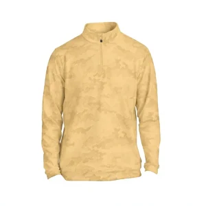 Printing Comfortable Quarter Zip Pullover Golf Shirts Quick Dry Golf Knitted Men’s Quarter Embroidered Stand Collar Design
