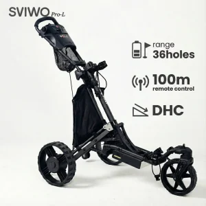 Pro L 36V Remote Control Electric Golf Trolley DHC 6 Axis Gyroscope Straight Tracker Motorized Golf Caddy 25kg for 36