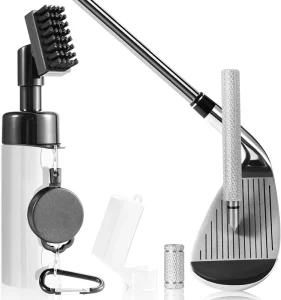Pro Premium Plastic Golf Club Cleaner Brush and Groove Sharpener Tool