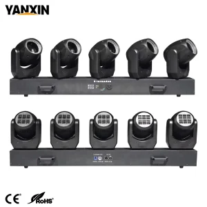 Professional 5 Heads Scan Moving Head Bar Light Rotatable Beam Ring Effect DMX Control Stage Fixture for Banquet Club Lighting