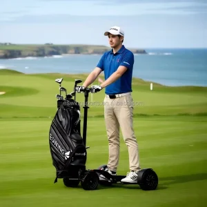 Professional Buggy 1600W 48V 14Ah All in One 2 in 1 Golf E Scooter & Electric Golf Trolley for Single Player