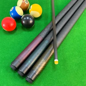 Professional Carbon Fiber Pool Cue 11.8/12.5mm Carbon Fiber Cue Stick with 1/2 Piece Billiard for Home Use