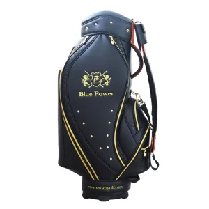 Professional Custom Waterproof PU Golf Bag Golf Club Sling Shoulder Bag 5 Dividers for Men
