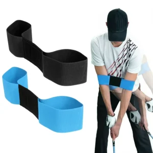 Professional Elastic Men’s Solid Color Golf Swing Trainer Arm Belt with Gesture Alignment Training Aid for Golf Sports