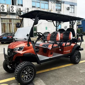 Professional Electric Golf Cart With Lithium Battery Motorized 6 Seater 48V 72V