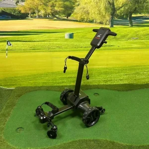 Professional Electric Remote Control Golf Pull Push Carts Automatic Follow Golf Trolley with Drink Holder
