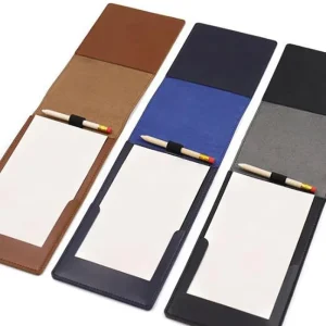 Professional Embossed Logo Golf Scorecard Holder Durable Golf Yardage Book Cover Leather Gift Golf Scorecard Book