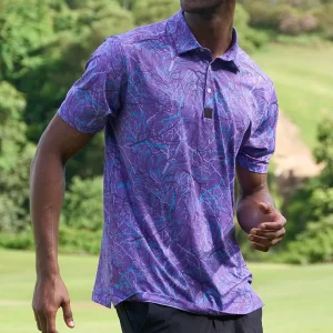 Professional Factory Sportswear Slim Jersey Polyester Sublimation Floral Vintage Golf Shirts Team Quick Dry Men Golf Clothing