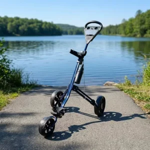 Professional Foldable Golf Push Cart 3 Wheel Manufacture Rental Mini Golf Cart for Golf Course