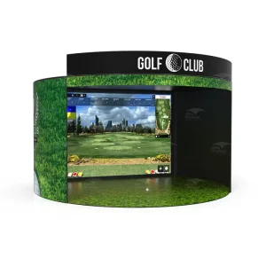 Professional Golf Hitting Cage Golf Simulator Enclosure Backdrop