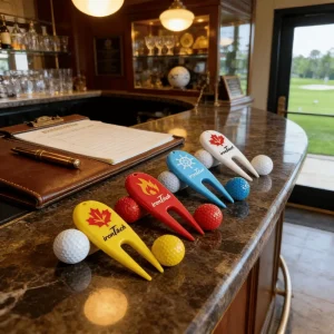 Professional Golf Player Gift Set Custom Logo Golf Ball Marker and Green Repair Tool Durable Plastic Multi-Color