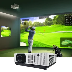 Professional Golf Simulator Projector 6500 8200 Lumen 3LCD Laser 4K WUXGA Projector