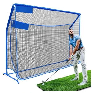 Professional Grade Heavy Duty Golf Net with Extra Striking Net and Metal Frame Golf Hitting Net