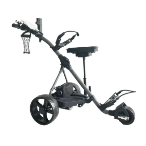 Professional Grey Classic 3 Wheel Handle Controlled Electric Golf Bag Trolley Bulk Order Exclusive Color for Clients
