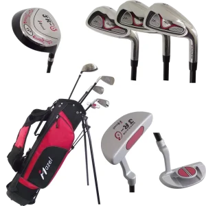 Professional High Quality Junior Kids Right Handed Golf Club Full Set with Complete 5 Clubs Steel Shaft
