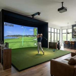 Professional Indoor Golf Simulator High-Speed Tracking & Swing Analysis Indoor Golf Training Aid Simulator System Golf Club