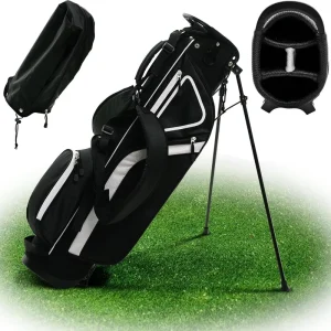 Professional Lightweight 1680D Waterproof Golf Bag with Shoulder Straps and Stand for Men & Women