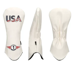 Professional Manufacturer Custom Golf Club Head Covers PU Leather Embroidered Driver Fairway Wood Hybrid Blade Putter Headcovers