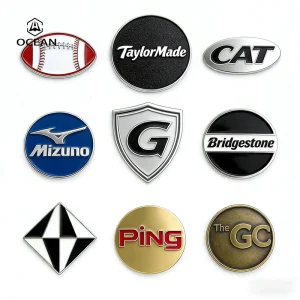 Professional Manufacturer Poker Chips Golf Ball Markers Luxury Gift 3D Magnetic Golf Ball Marker