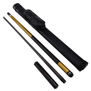 Professional Maple Butt Sleeve Carbon Fiber Shaft Pool Cue Stainless Steel Center Joint Durable 58inch Length 12.5mm Tip 2 Piece