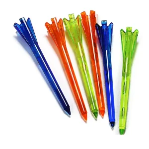 Professional Plastic Golf Tees with Custom Logo 70mm 83mm 5 Claw Golf Accessory