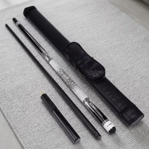 Professional Player Fiberglass Shaft Pool Cue Stick with Extension for Billard Club