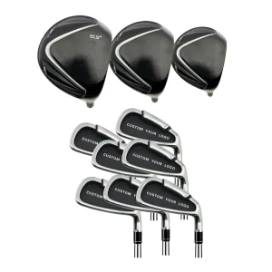 Professional Premium Silver Chrome Casting Golf Clubs Logo Color Customized OEM Golf Clubs for Men