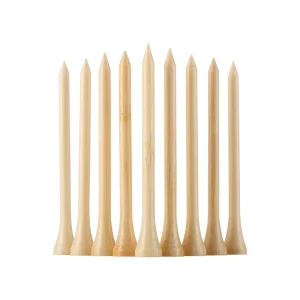 Professional Wood Golf Tees Custom Colors Bamboo Golf Tees Natural Color White Black Blue Red Green Yellow Pink Orange