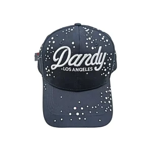Pure Cotton 3D Embroidered and Rhinestone studded Baseball Cap Customizable Size and logo Available
