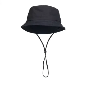 Pure Cotton Washed Fishing Bucket Hat Solid Color Cartoon Bows DIY Sunproof Custom Logo with Windbreak Rope