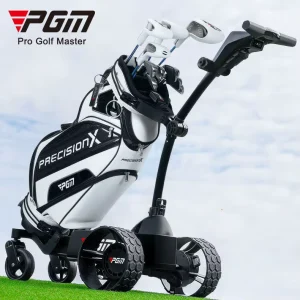 QC009 Electric AI Intelligent Follow-Up Aluminium Golf Trolley with 4-Wheel Lithium Battery Lightweight Durable Design
