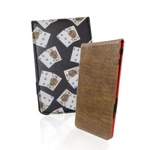 Quality Direct Selling Printing Genuine Leather Golf Scorecard Holder Custom Golf Scorecard Holder