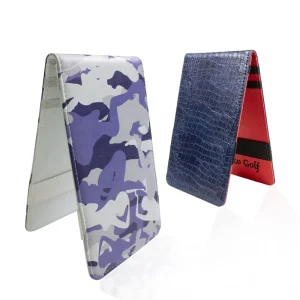 Quality Sale Custom Golf Scorecard Holder PU Leather Scorecard Golf Holder Embroidery