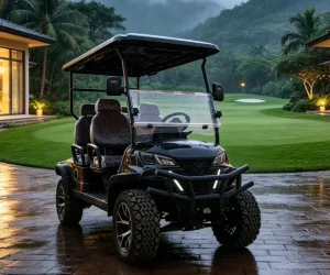 Quick Charge Custom Config Street Legal Four Seater Golf Cart Low Power Consumption
