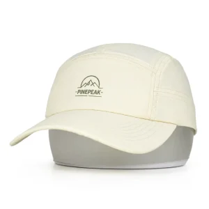 Quick Dry 5 Panel Cap with Soft Curved Visor for Athletic Running Golf Hiking Lightweight Breathable Sun Protection Hat