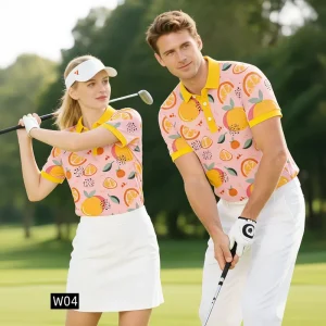Quick Dry Golf Clothes Sport Clothing Custom Design Men Sportswear Fruit Series Polo Shirts OEM