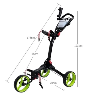 Quick Easily Foldable Electric Golf Cart Trolley China Bags Max Silver USB Set Umbrella Cup Accessory Push 4