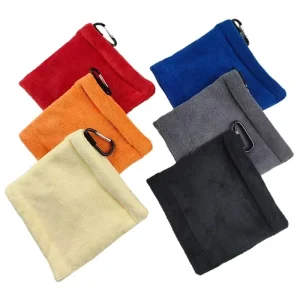 Quick drying Square Towel Golf Supplies Wipe Club Towel Golf Accessories Outdoor Portable Microfiber Golf Ball Cleaning Towel