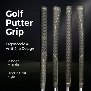ROYAL PHARAOH Golf Putter Grip Club Grips Anti Slip Rubber Durable Sweat Absorbina Tech