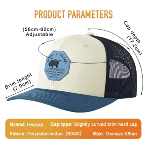 RTS A Frame Snapback Trucker Hats Structured High Profile Mesh Back Cajas De Gorras De Golf Kappe Adult Casquette
