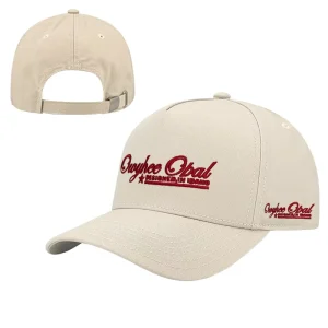 RTS Ivory White Baseball Cap Custom Embroidered Logo 5-Panel Gorras Breathable High Density Cotton Outdoor Athletic Headwear
