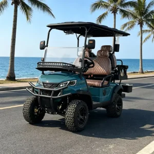 Rainbow Luxury Lifted 4 Seaters Club Car Golf Cart 48V Lithium Off Road Golf Cart with 7.5KW Motor for Golf Courses