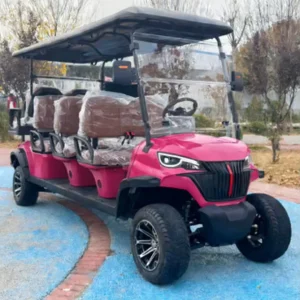 Rainbow New Model Customization 5KW AC Motor 8 Seater 48V Lithium Battery Electric Golf Cart for Golf Courses