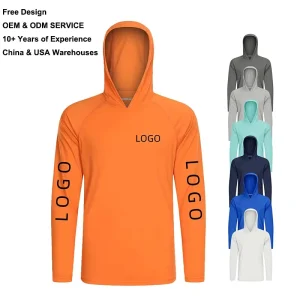 Rash Guard Custom Logo Men’S Upf 50+ Sun Protection Custom Fishing Shirt Outdoor Uv Hiking Long Sleeve Polyester t Shirt