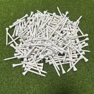 Ready to Ship 70mm 2 3/4 Inch White Blank Wooden Golf Tees Golf Accessory