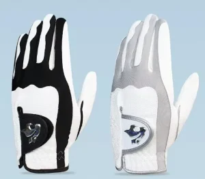 Ready to Ship Black and Grey Washable Right Handed Golf Gloves for Men