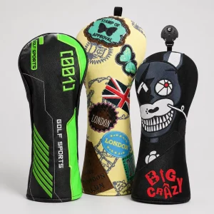 Ready to Ship Golf Headcover Multi Design Wood Club Cover Golf Head Covers PU Leather Golf Accessories Supplier
