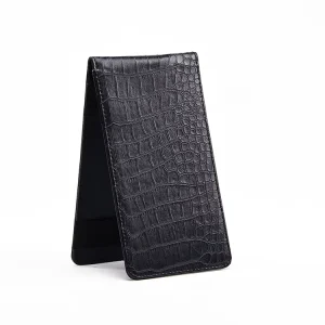 Ready to Ship Golf Scorecard Holder Handmade PU Leather Golf Scorecard Yardage Book Holder With Sports